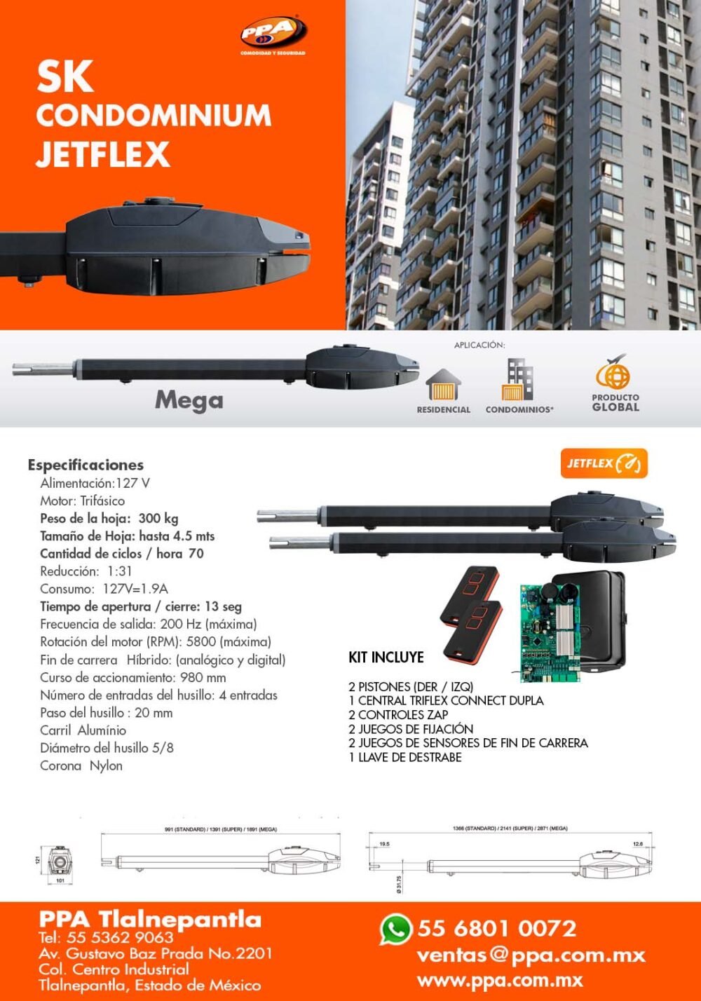 KIT SK Condominium Jetflex Mega - Imagen 2